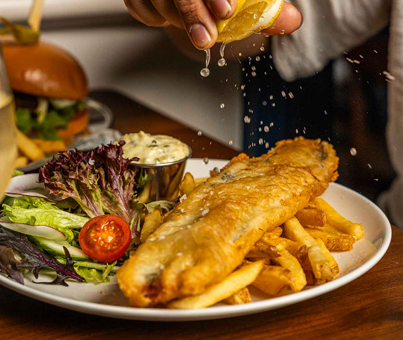 Fish & Chips at Frisco Hotel